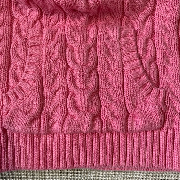 Girls Sz-3T- Pink Cable Knit Cotton Sweater & Old Navy Pull-On Light Boots- Sz-9 - Picture 4 of 16